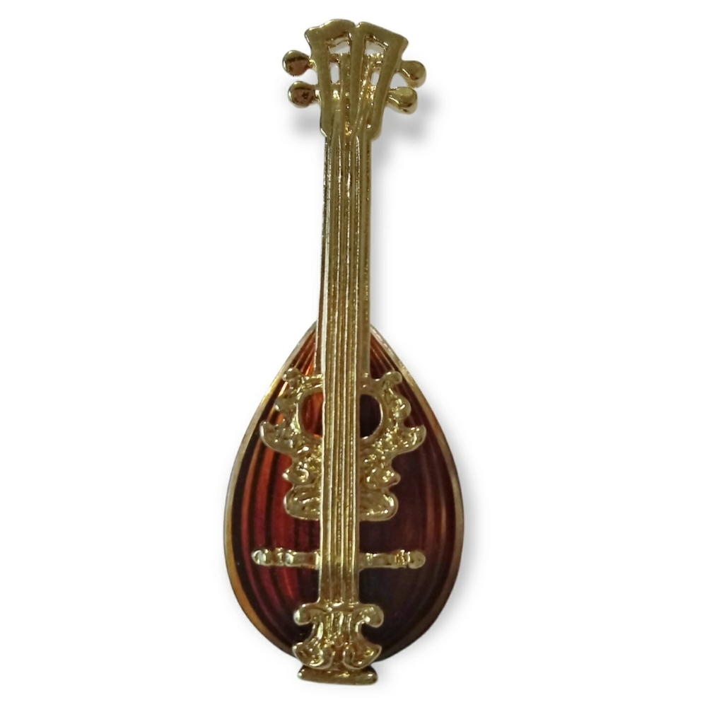 Vintage Avon Ukulele Mandolin Brooch Music Musician Retro